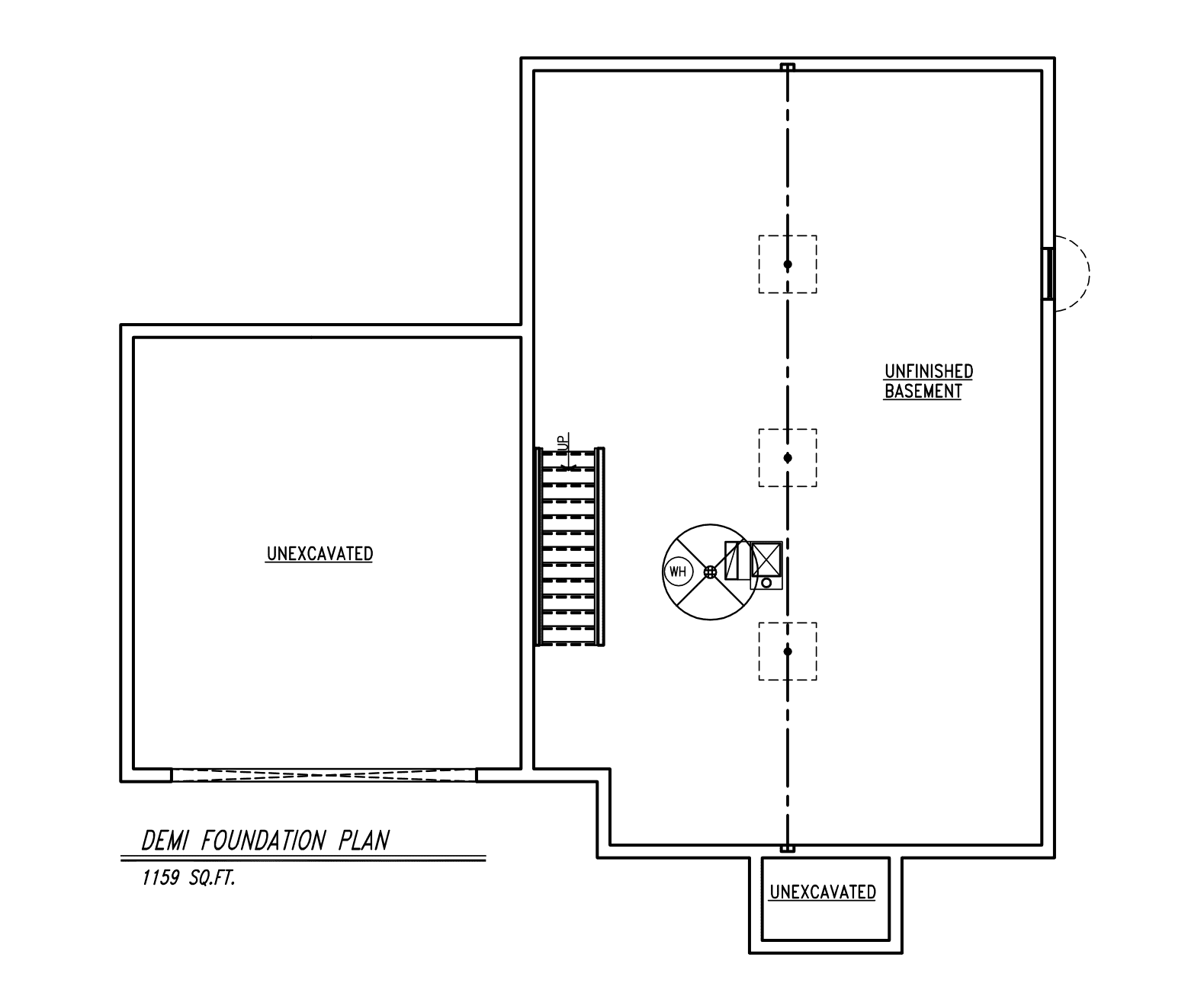 Demi floor plan, sheet 1 of 2