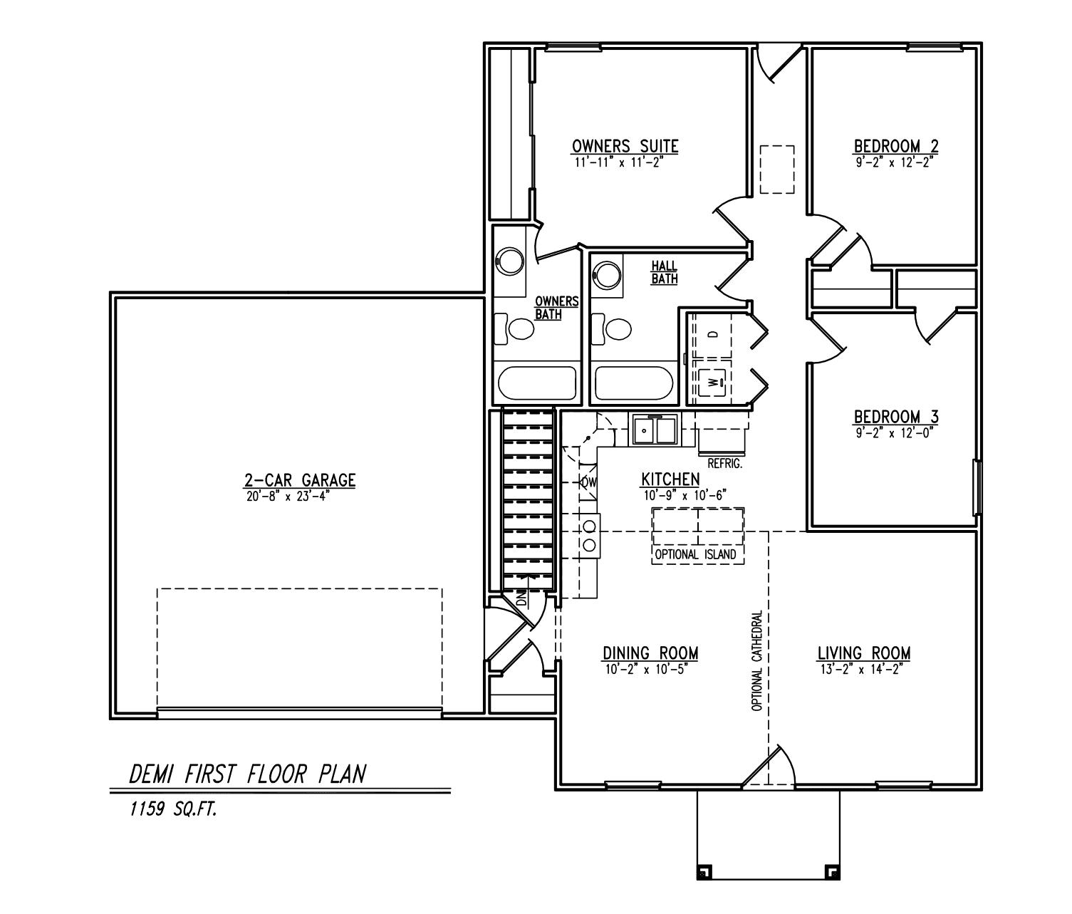 Demi floor plan, sheet 2 of 2