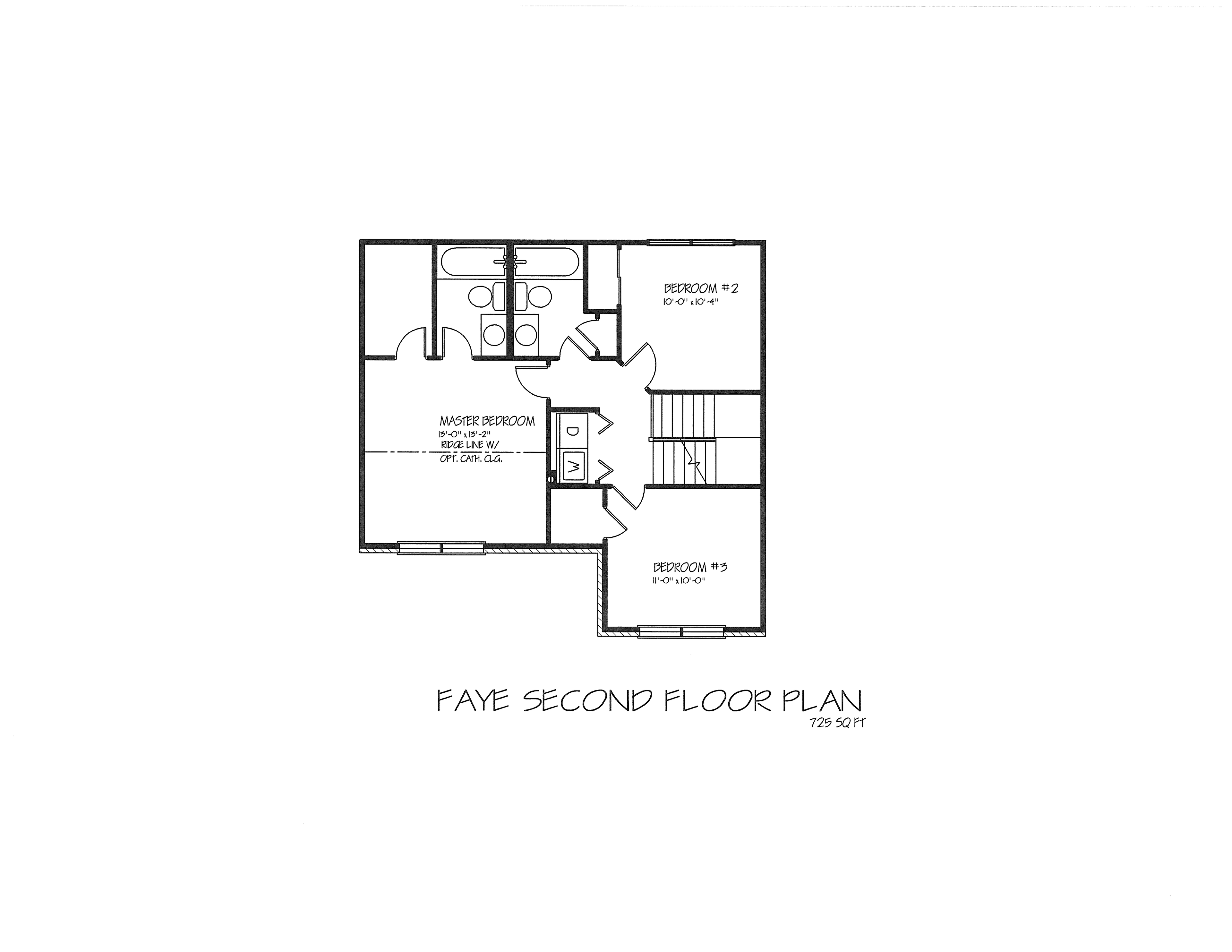 Faye floor plan, sheet 1 of 2