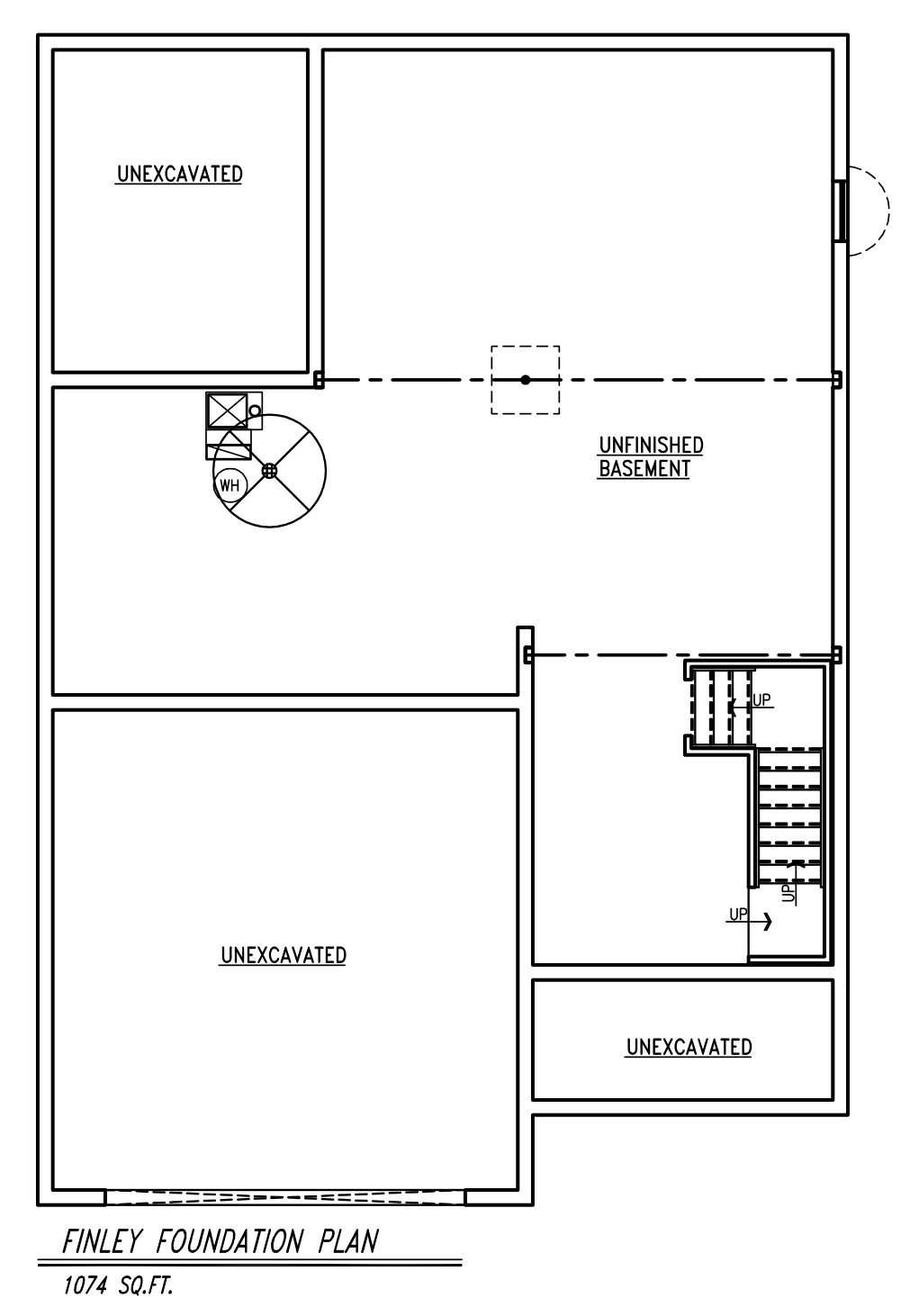 Finley floor plan, sheet 1 of 3