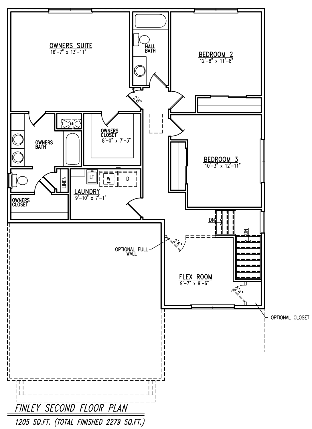 Finley floor plan, sheet 3 of 3
