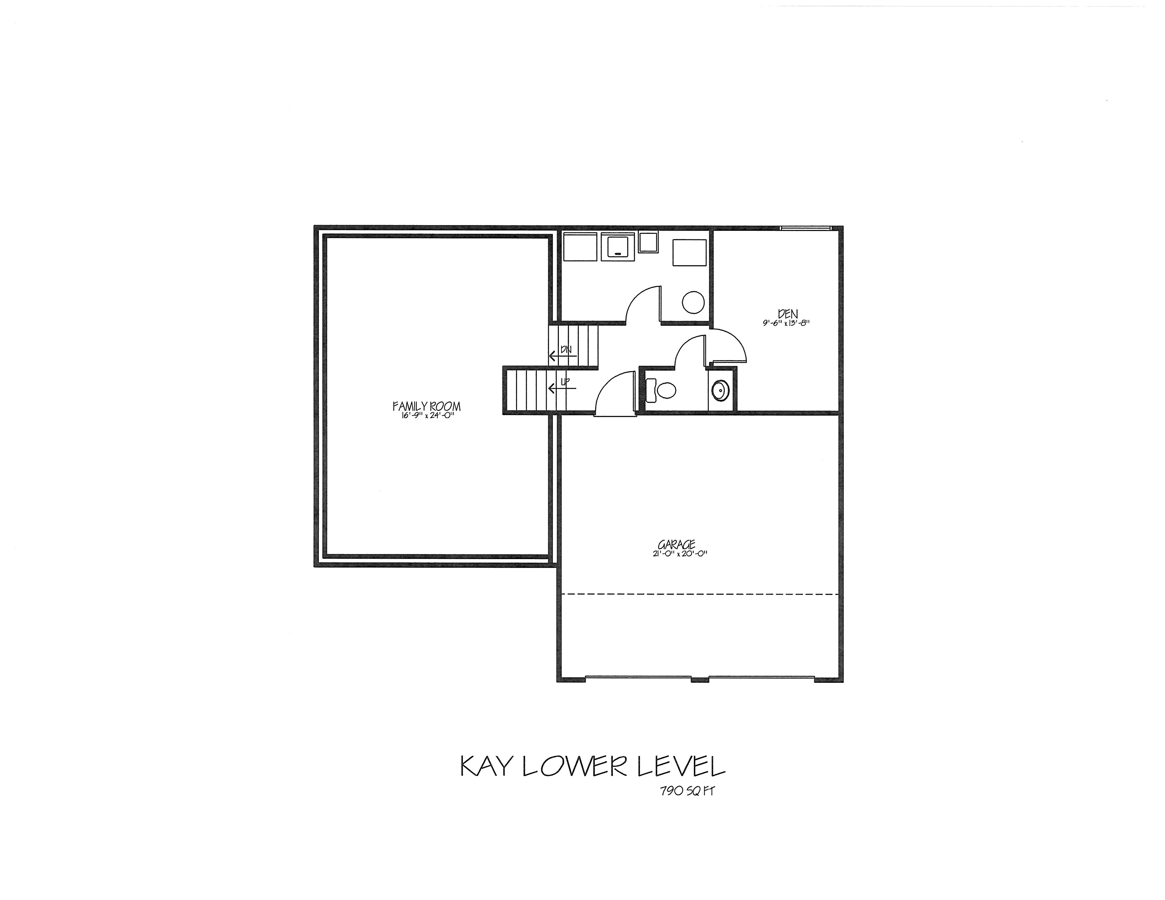 Kay floor plan, sheet 1 of 2