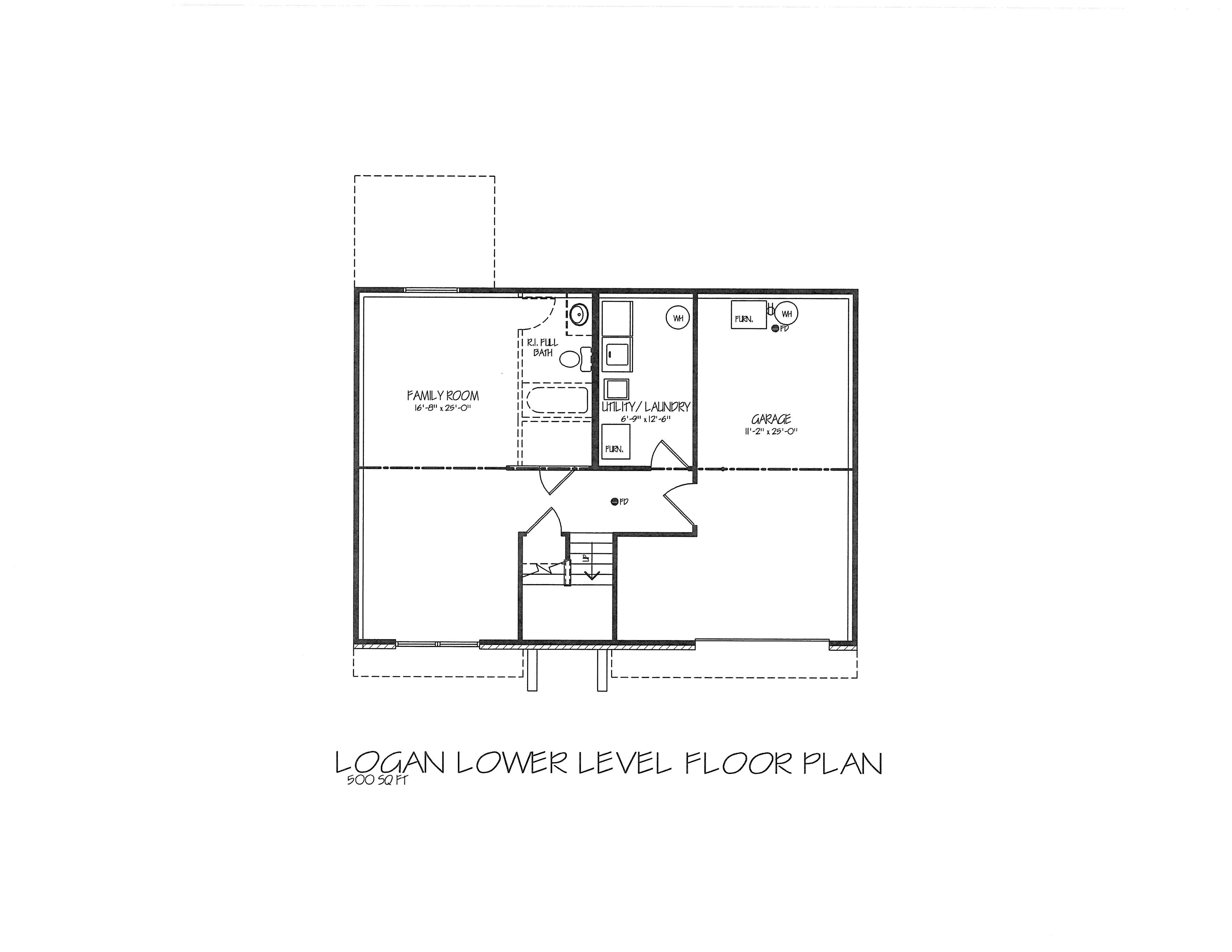 Logan floor plan, sheet 1 of 2