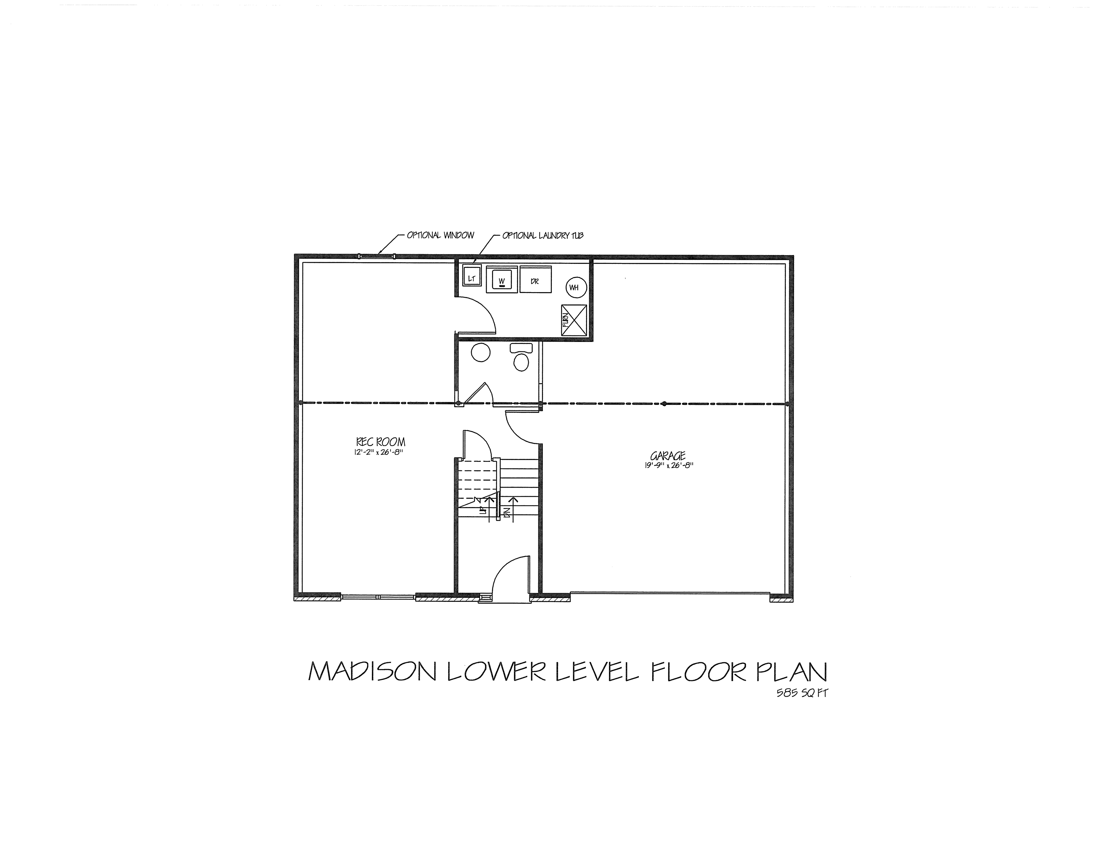 Madison floor plan, sheet 1 of 2