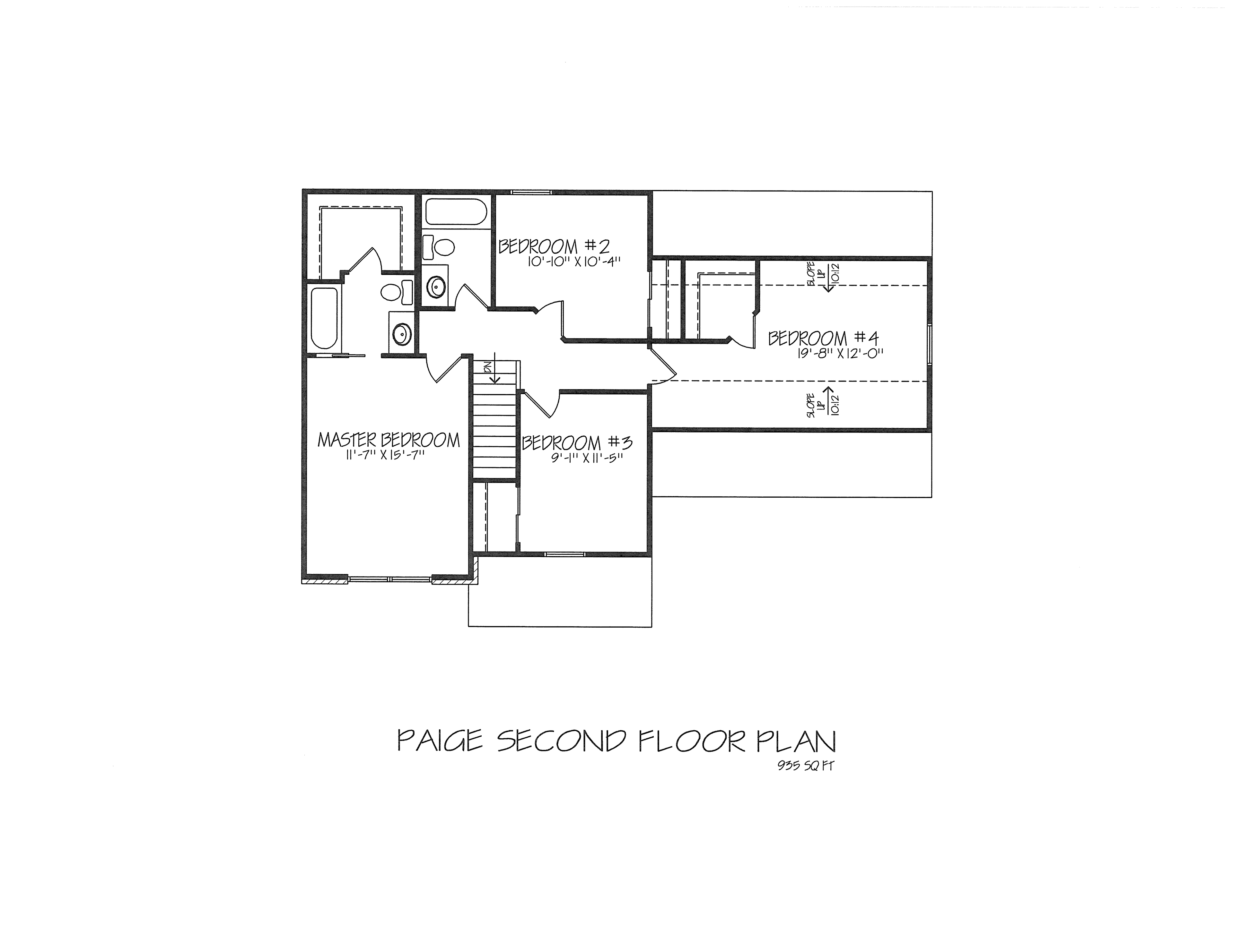 Paige floor plan, sheet 1 of 2